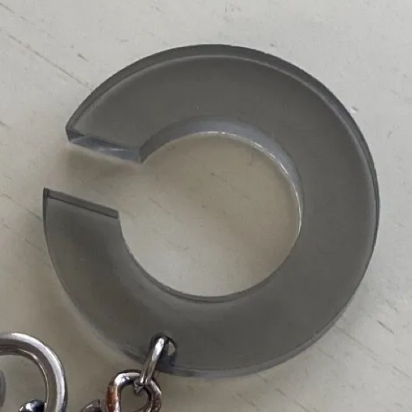 Coach EUC Rare Horse And Carriage Large C's Signature Keychain Fob Bag Charm - Picture 10 of 10